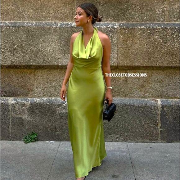 MANGO BLOGGER FAVE!!! Open Back Dress NWT - Picture 7 of 17